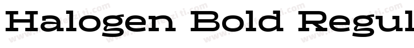Halogen Bold Regular字体转换